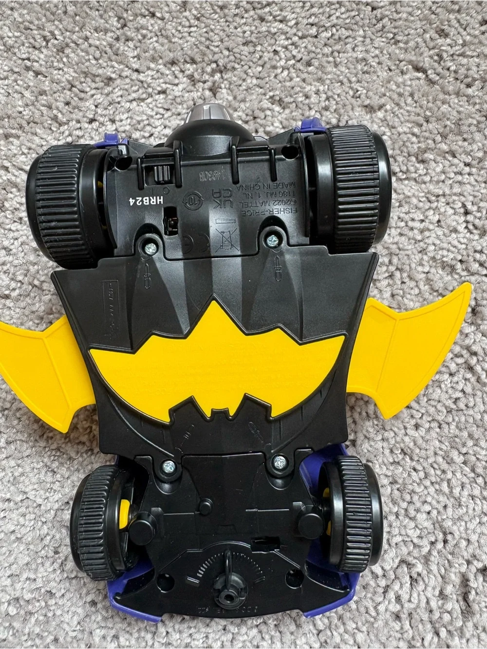 Mattel Batwheels Purple Batmobile RC Car Remote Control Toy